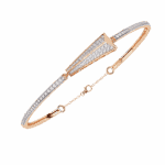 0.6 Carat Arrow Line Diamond Bangle - Image 14