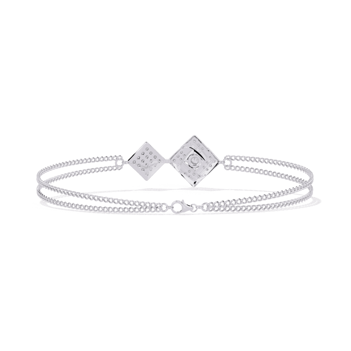 0.5 Carat Twin Kite Diamond Bracelet  Image 4