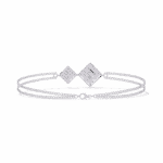 0.5 Carat Twin Kite Diamond Bracelet - Image 4