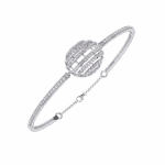 0.7 Carat Cluster Dome Diamond Bangle - Image 2