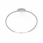 0.7 Carat Cluster Dome Diamond Bangle - Image 3
