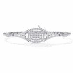 1 Carat Baguette Cluster Diamond Bracelet