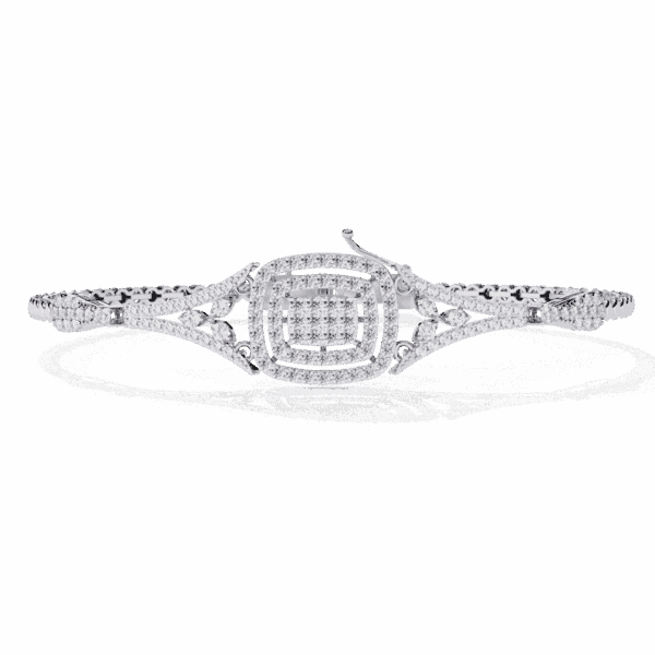 1 Carat Baguette Cluster Diamond Bracelet