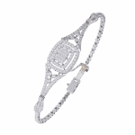 1 Carat Baguette Cluster Diamond Bracelet - Image 2