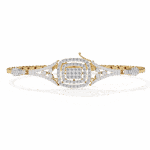 1 Carat Baguette Cluster Diamond Bracelet - Image 6