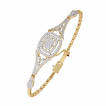 1 Carat Baguette Cluster Diamond Bracelet - Image 7