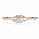 1 Carat Baguette Cluster Diamond Bracelet - Image 11