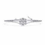 0.5 Carat Round Cluster Diamond Bracelet