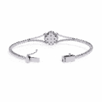 0.5 Carat Round Cluster Diamond Bracelet - Image 5