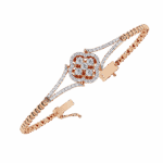 0.5 Carat Round Cluster Diamond Bracelet - Image 12