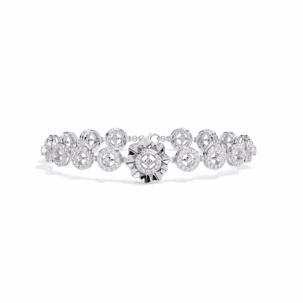 2.25 Carat Graduated Round Diamond Bracelet