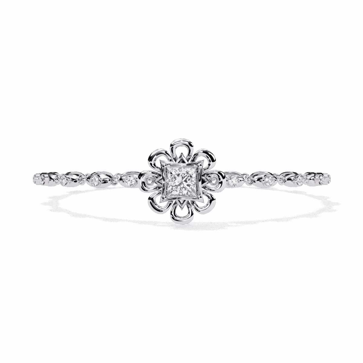 2 Carat Floral Bloom Diamond Bracelet  Image 1