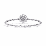 2 Carat Floral Bloom Diamond Bracelet - Image 4