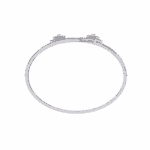 1.25 Carat Twin Heart Halo Diamond Cuff - Image 4