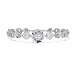 1.25 Carat Halo Cluster Diamond Bracelet