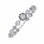 1.25 Carat Halo Cluster Diamond Bracelet - Image 2