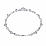 1.25 Carat Halo Cluster Diamond Bracelet - Image 4