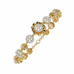 1.25 Carat Halo Cluster Diamond Bracelet - Image 7