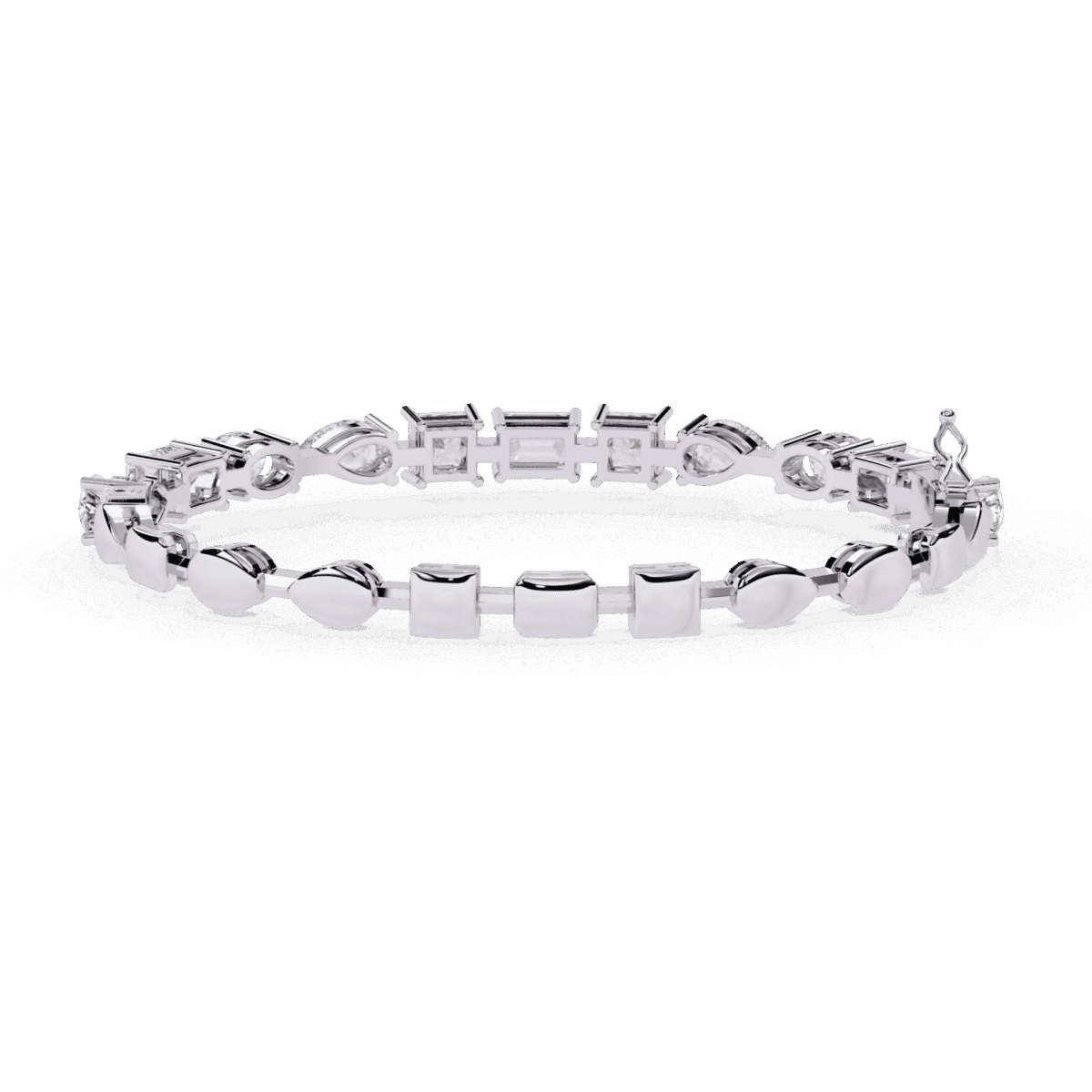 13.75 Carat MultiCut Diamond Tennis Bracelet  Image 5