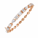 13.75 Carat Multi-Cut Diamond Tennis Bracelet - Image 12