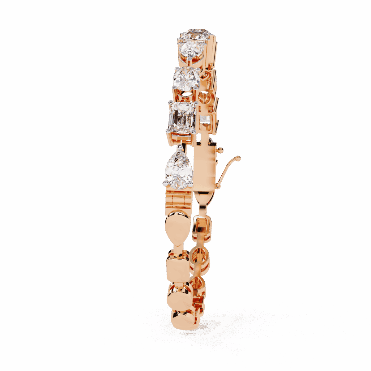 13.75 Carat MultiCut Diamond Tennis Bracelet  Image 13