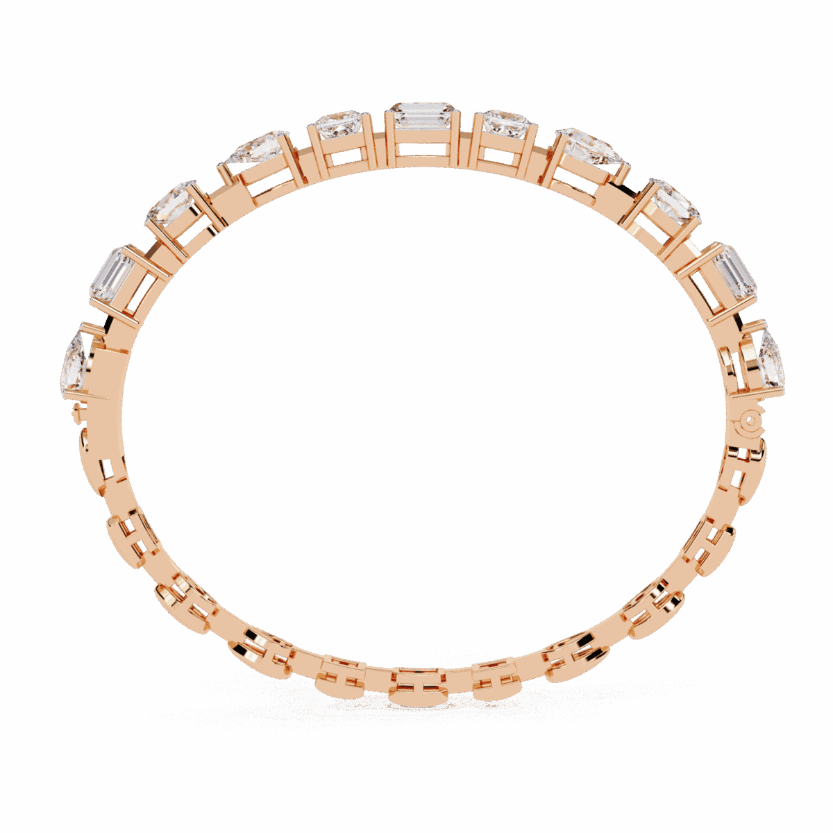 13.75 Carat MultiCut Diamond Tennis Bracelet  Image 14