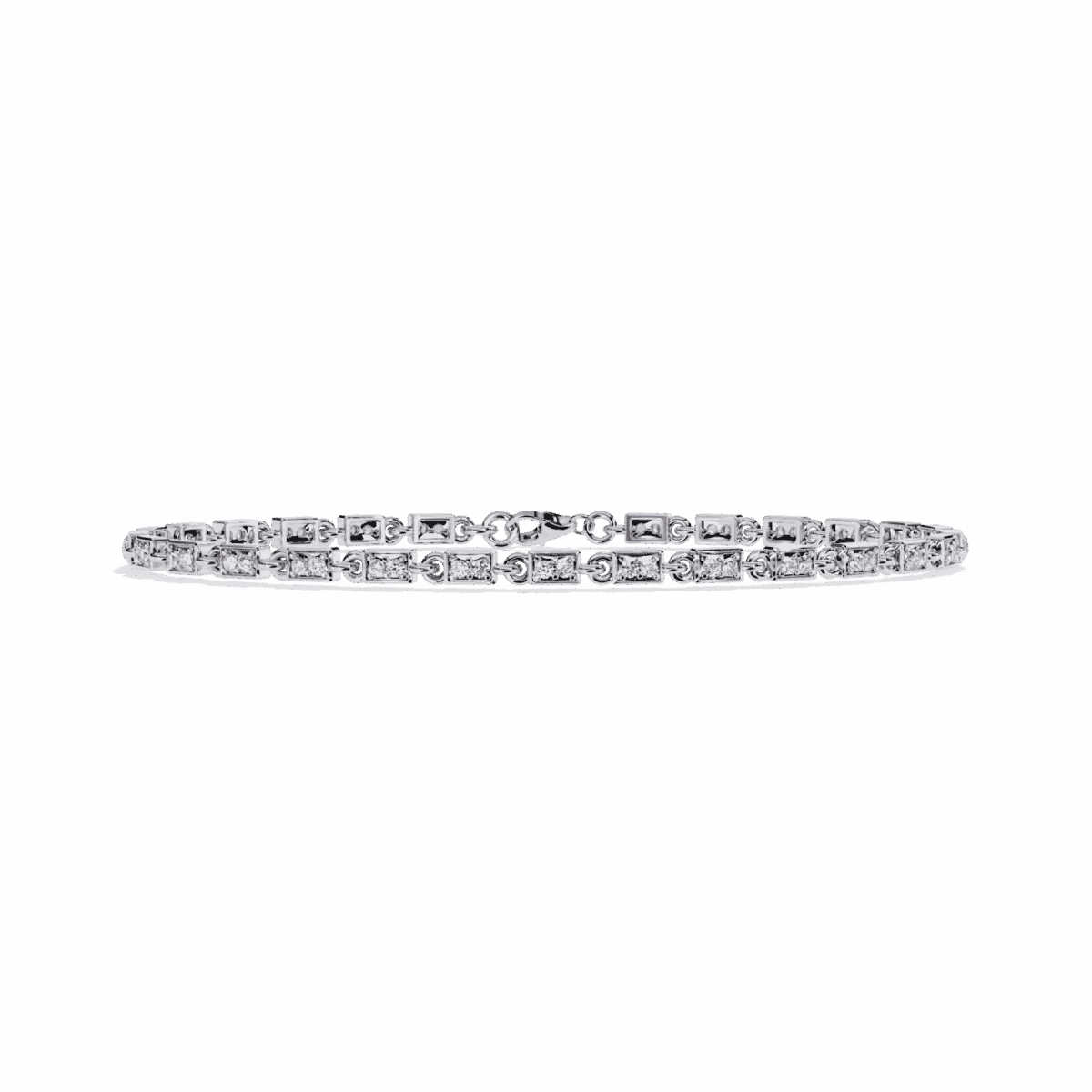 0.5 Carat Dual Line Diamond Tennis Bracelet  Image 1