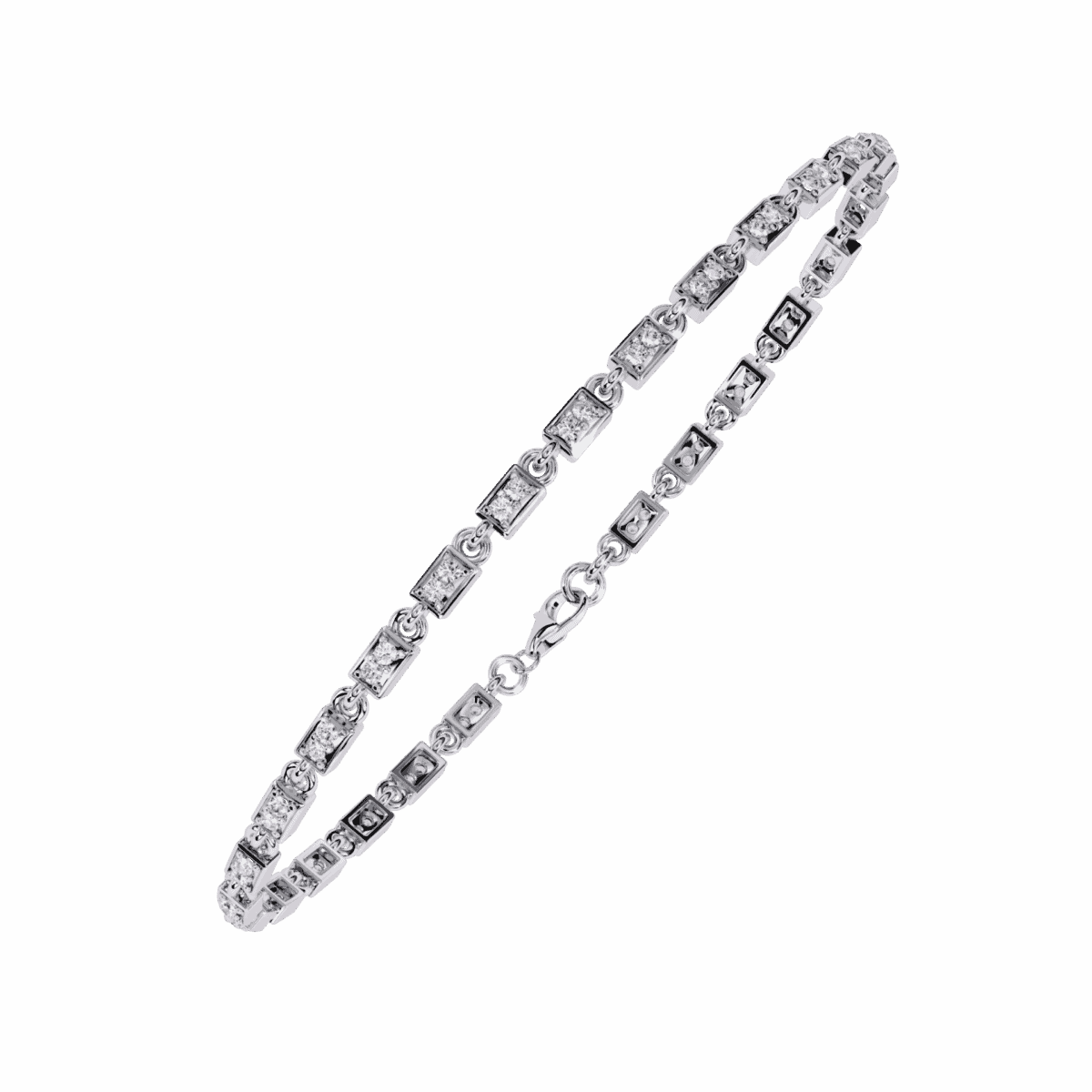 0.5 Carat Dual Line Diamond Tennis Bracelet  Image 3