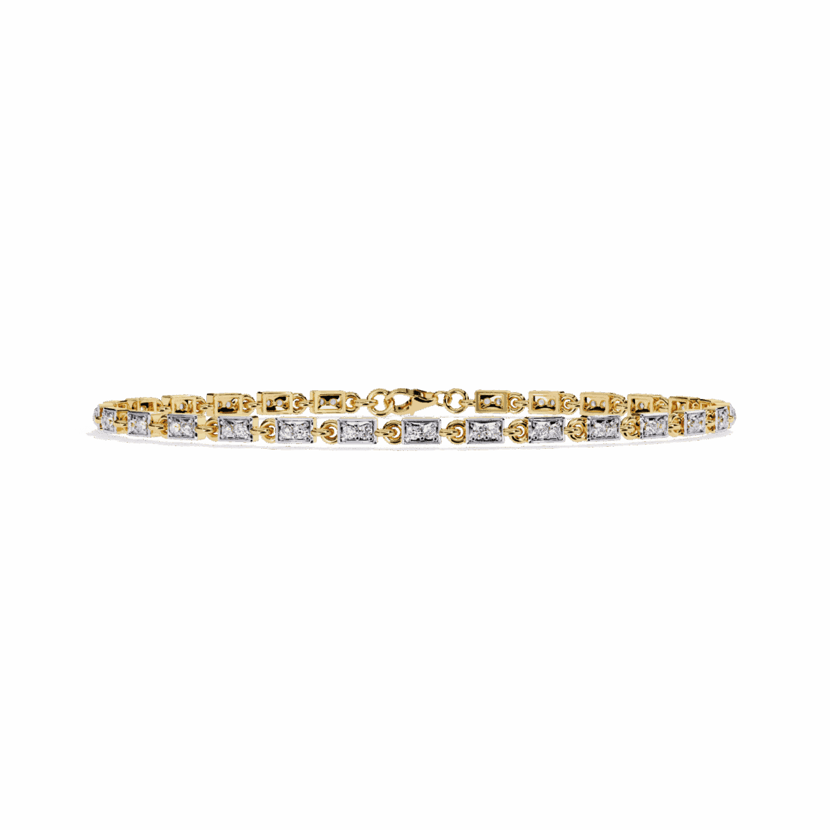 0.5 Carat Dual Line Diamond Tennis Bracelet  Image 5