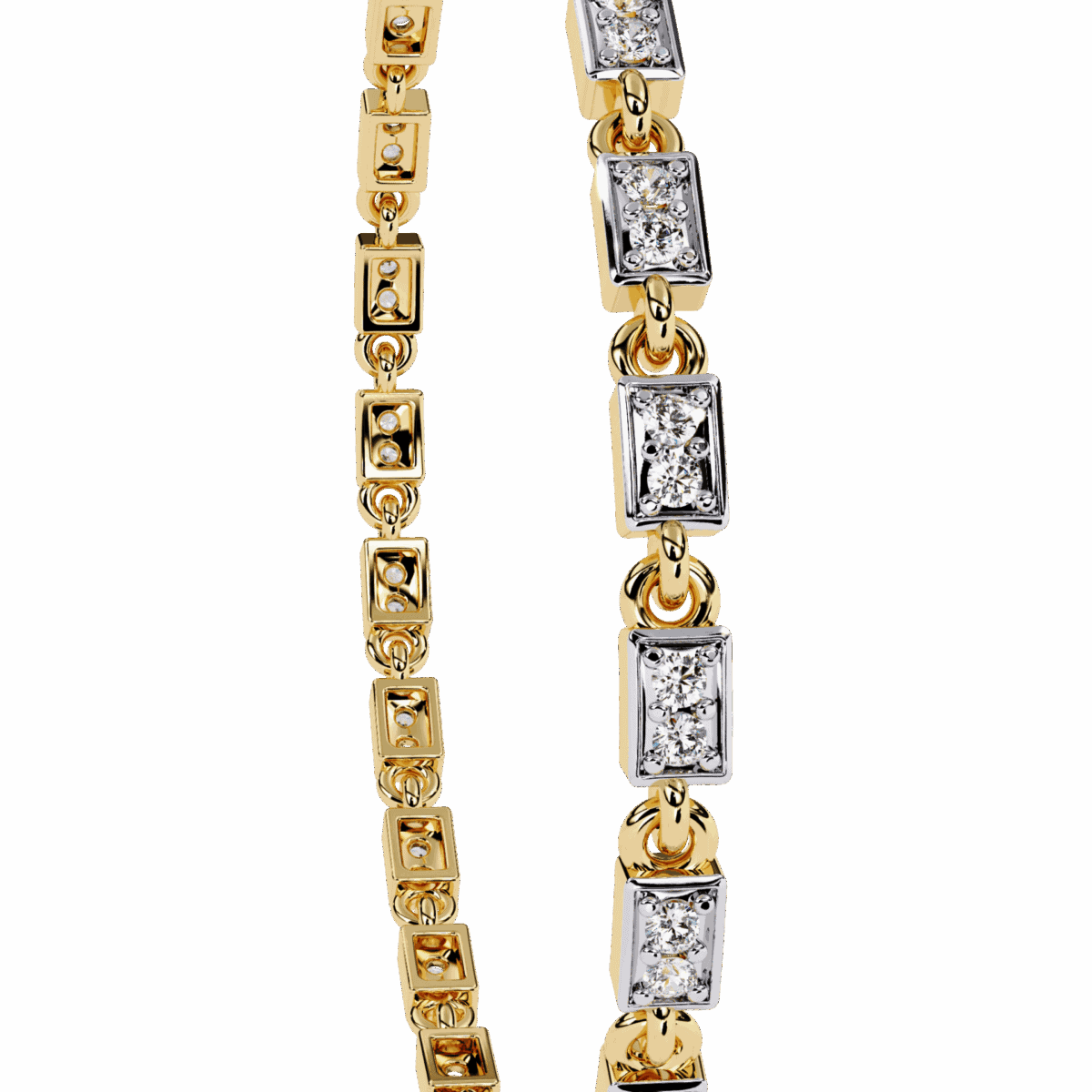 0.5 Carat Dual Line Diamond Tennis Bracelet  Image 6