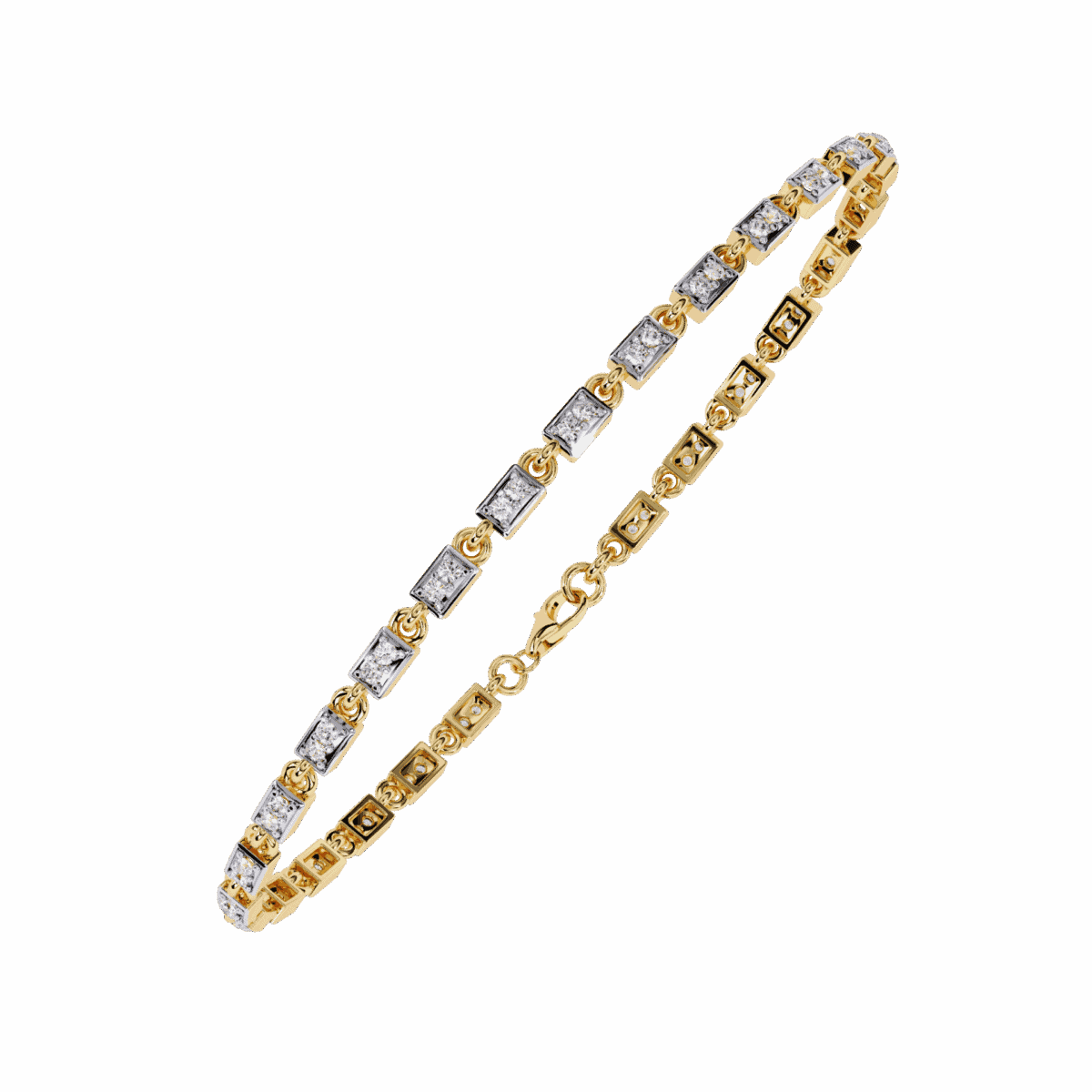 0.5 Carat Dual Line Diamond Tennis Bracelet  Image 7