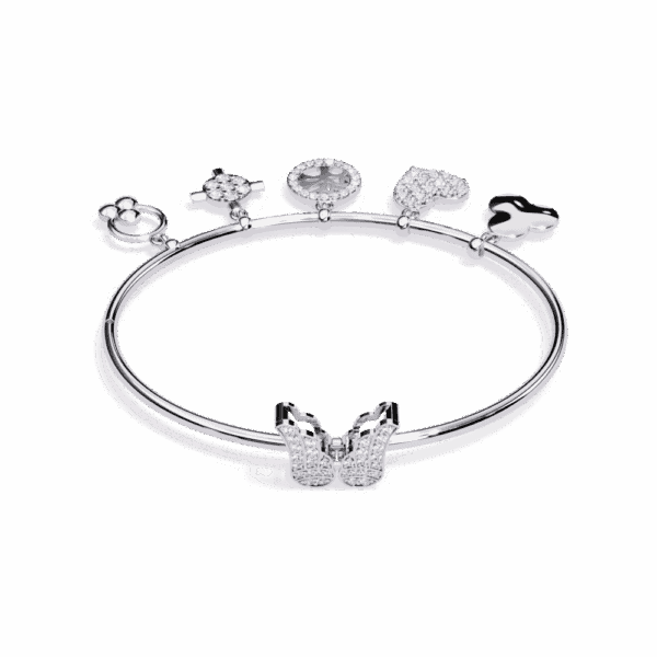 0.9 Carat Multi-Charm Diamond Bangle