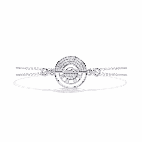 0.4 Carat Halo Orbit Diamond Bracelet