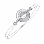 0.4 Carat Halo Orbit Diamond Bracelet - Image 2