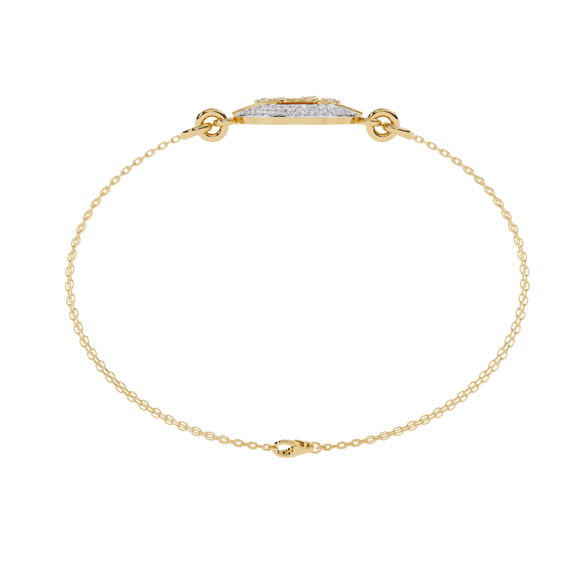 0.4 Carat Halo Orbit Diamond Bracelet  Image 9