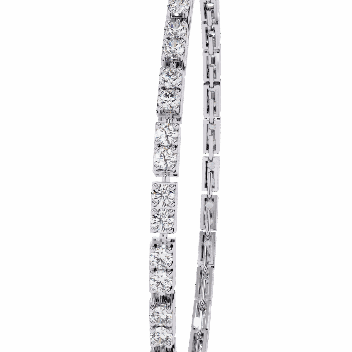 2.25 Carat Round Diamond Tennis Bracelet  Image 2