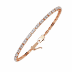 2.25 Carat Round Diamond Tennis Bracelet - Image 11