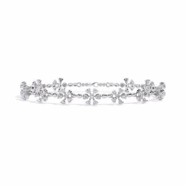 0.9 Carat Mini Floral Diamond Bracelet