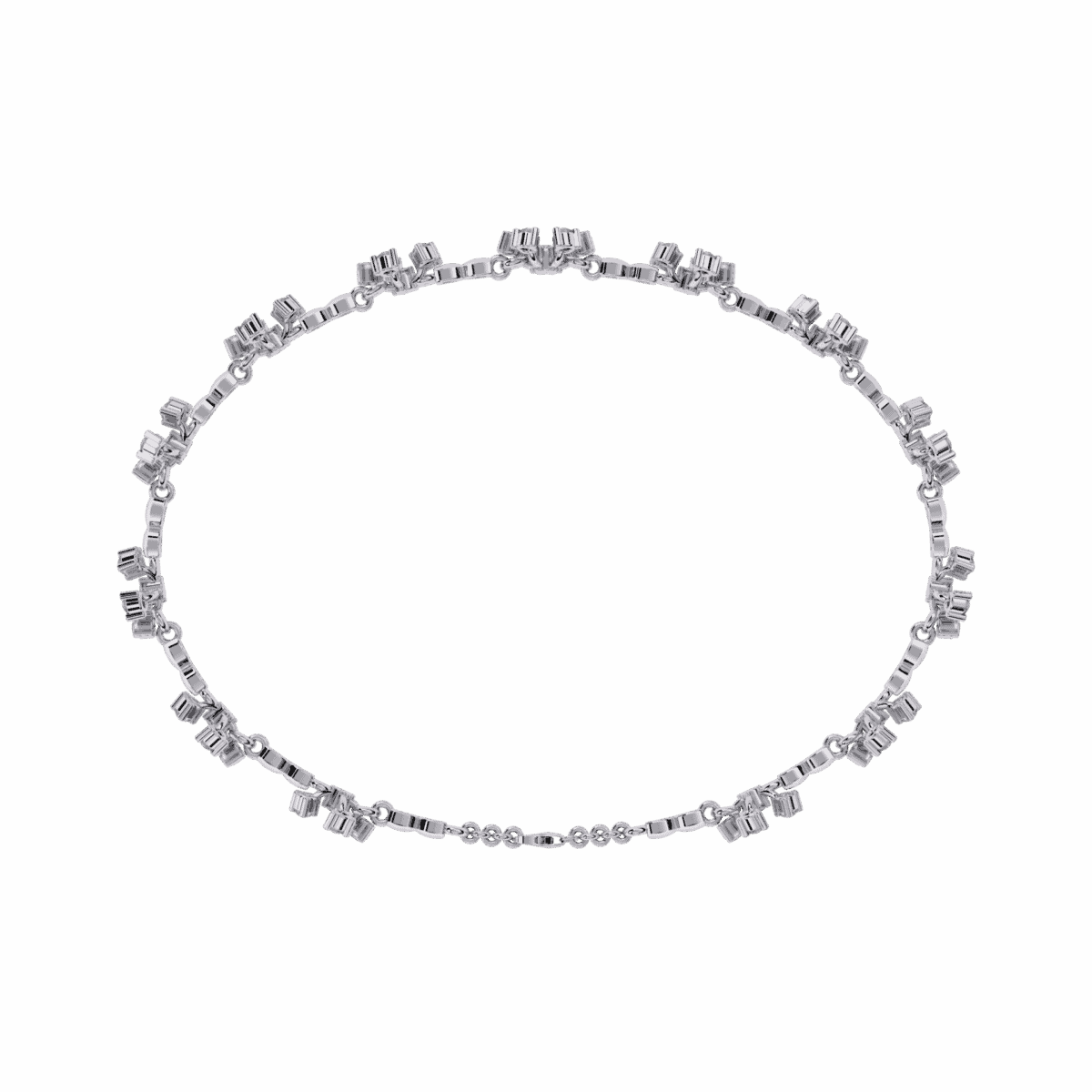 0.9 Carat Mini Floral Diamond Bracelet  Image 5