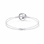 0.2 Carat Circle Halo Diamond Bracelet - Image 4