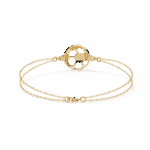 0.2 Carat Circle Halo Diamond Bracelet - Image 8