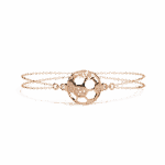 0.2 Carat Circle Halo Diamond Bracelet - Image 9