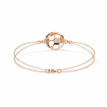 0.2 Carat Circle Halo Diamond Bracelet - Image 12