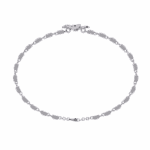 0.4 Carat Flower Round Diamond Tennis Bracelet - Image 4