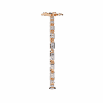 0.4 Carat Flower Round Diamond Tennis Bracelet - Image 13