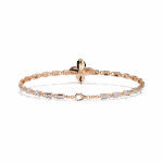 0.4 Carat Flower Round Diamond Tennis Bracelet - Image 15