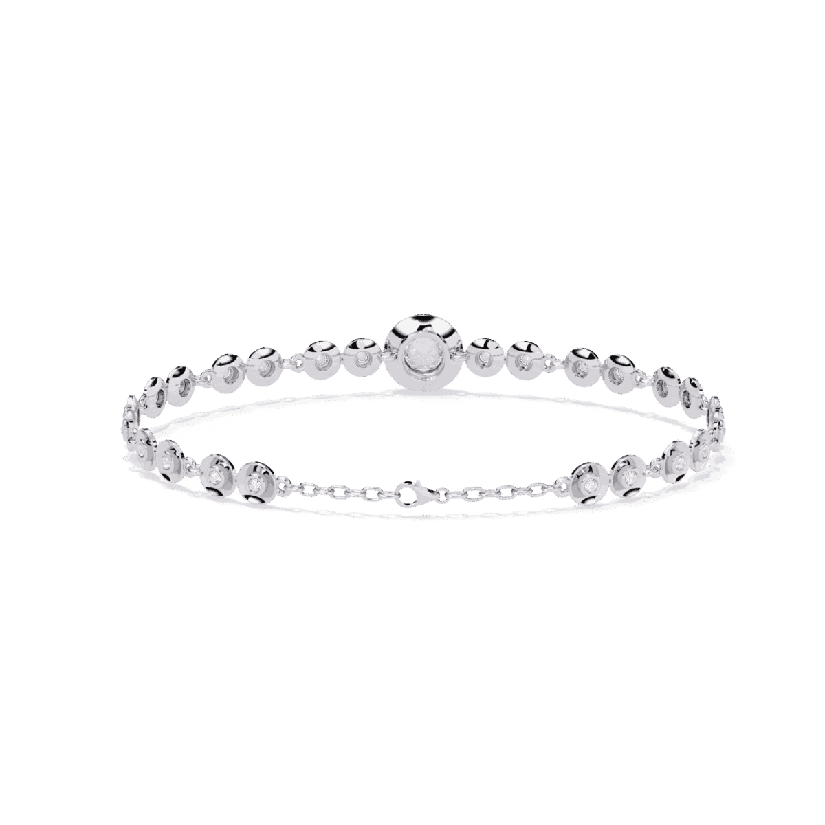 0.2 Carat Endless Round Diamond Tennis Bracelet  Image 5