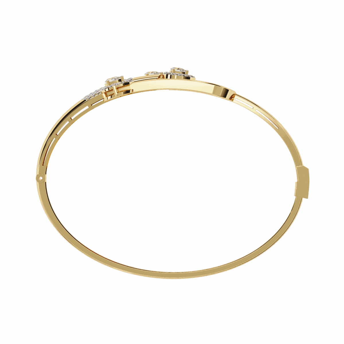 0.7 Carat Open Pear Cascade Diamond Cuff  Image 7