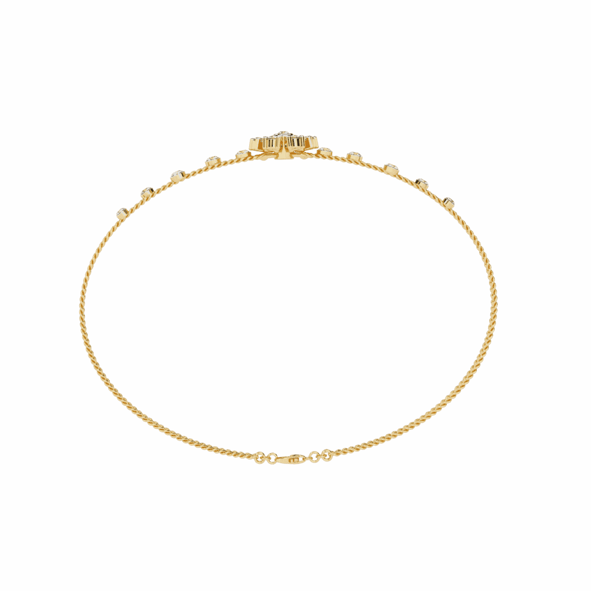 0.5 Carat Solitaire Charm Diamond Bracelet  Image 9