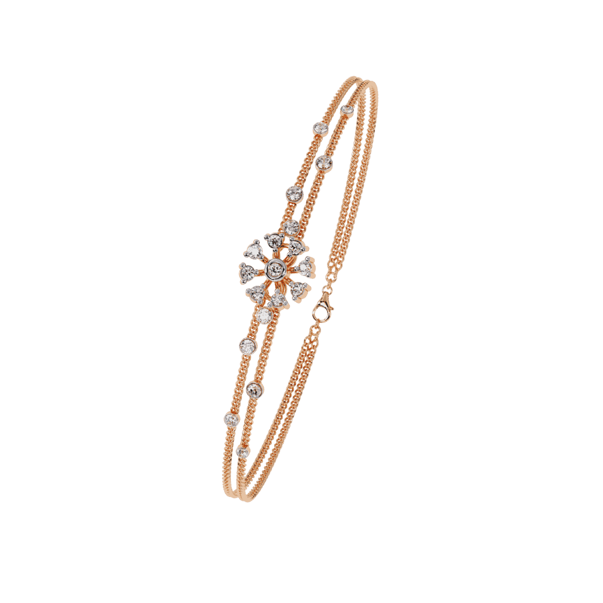 0.5 Carat Solitaire Charm Diamond Bracelet  Image 12